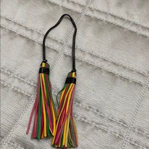 Leather tassels